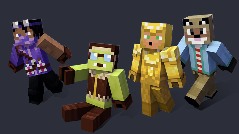 Ghast Station Skin Pack: 4 skins for Minecraft Bedrock Edition