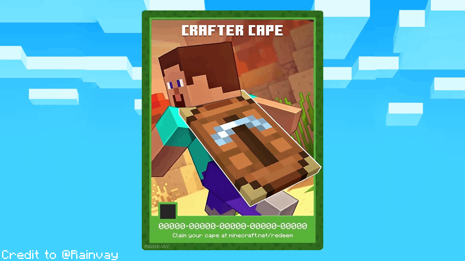 Crafter Cape in Minecraft, TwitchCon 2026 exclusive cosmetic