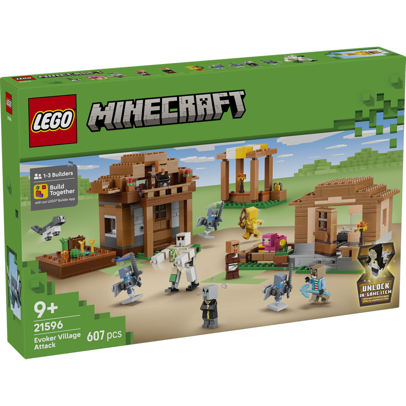 LEGO Minecraft #21596 Evoker Village Attack set box