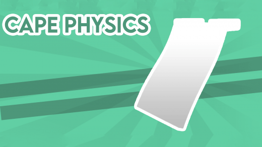 Cape Physics resource pack showing dynamic flowing cape animations in Minecraft Bedrock